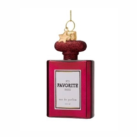 Vondels Glasornament Bordeaux Parfume H10cm hos parfumerihamoghende.dk 